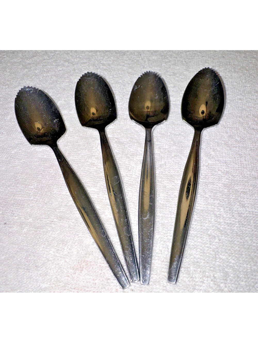F340~ 2 Marcrest CITRA Stainless Grapefruit Spoons JAPAN